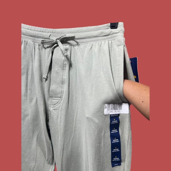 Stanford - Men's Super Soft Sleep Jogger Pants - Light Green - Small - Picture 10 of 12